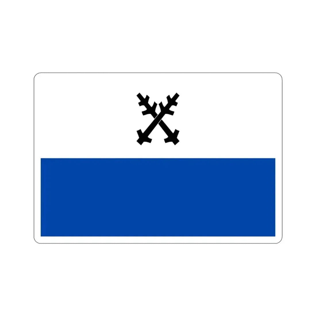 Flag of Česká Lípa Czech Republic STICKER Vinyl Die-Cut Decal 3 Inch - The Sticker Space