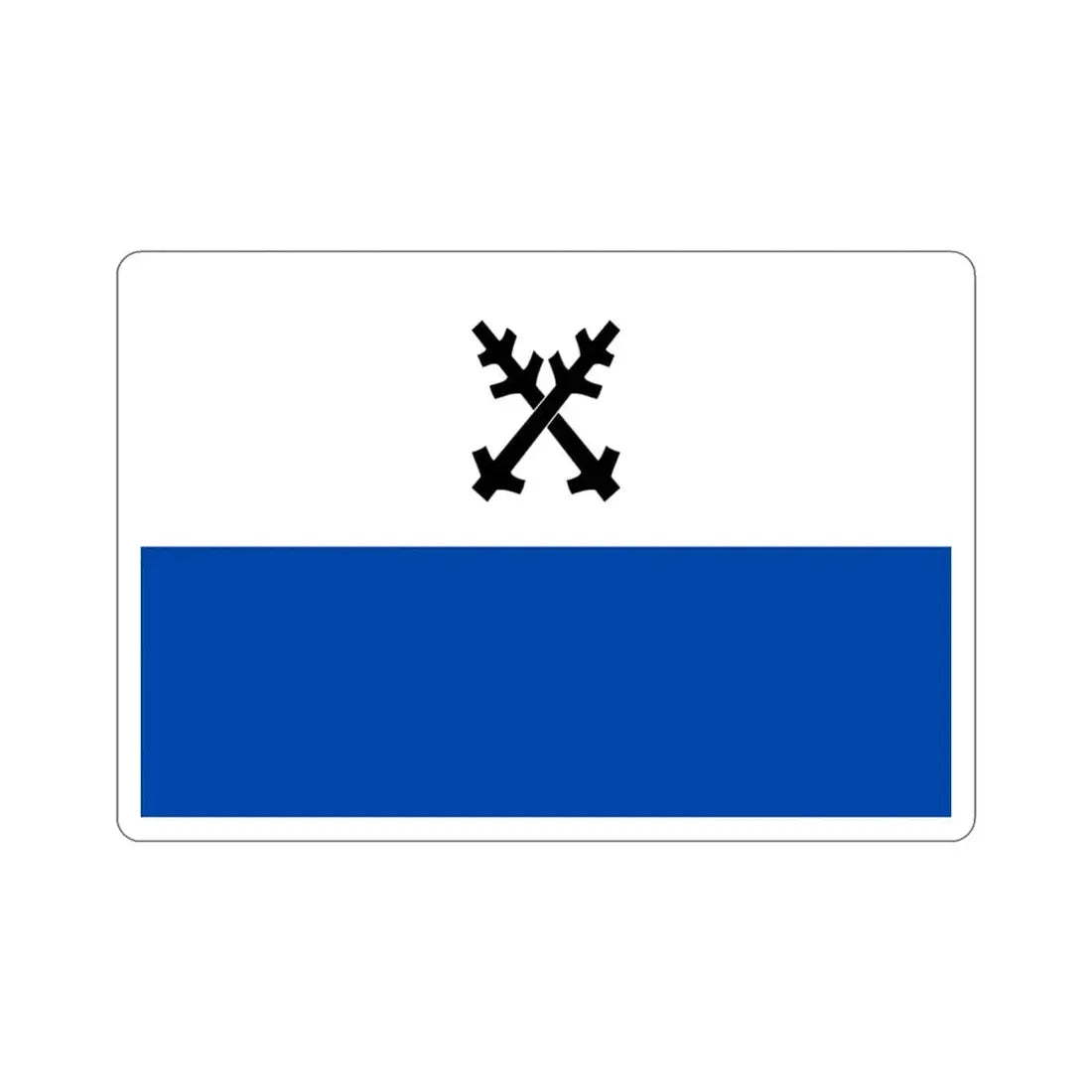 Flag of Česká Lípa Czech Republic STICKER Vinyl Die-Cut Decal 3 Inch - The Sticker Space