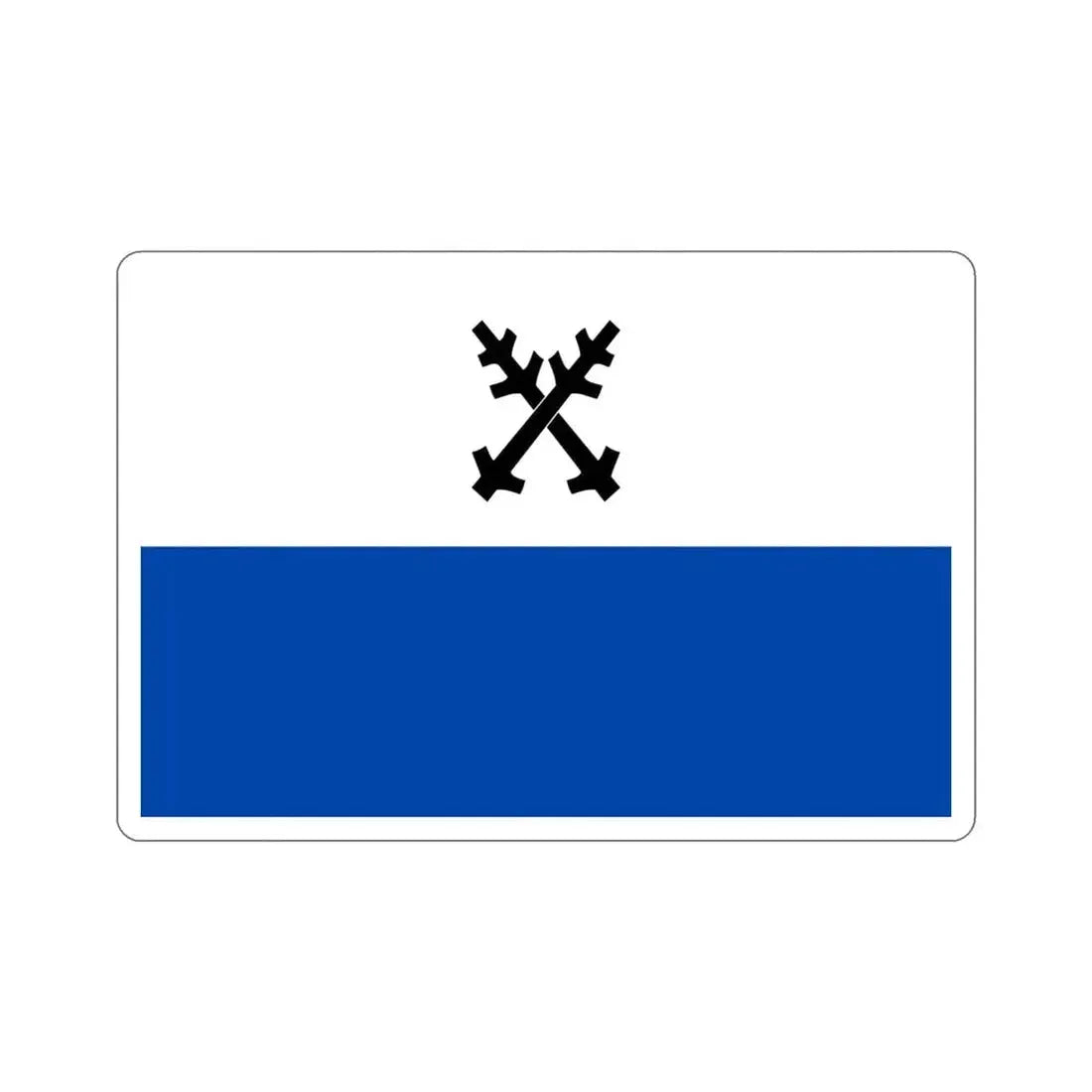 Flag of Česká Lípa Czech Republic STICKER Vinyl Die-Cut Decal 4 Inch - The Sticker Space