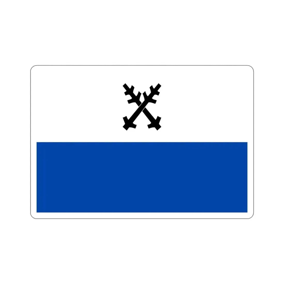 Flag of Česká Lípa Czech Republic STICKER Vinyl Die-Cut Decal 4 Inch - The Sticker Space