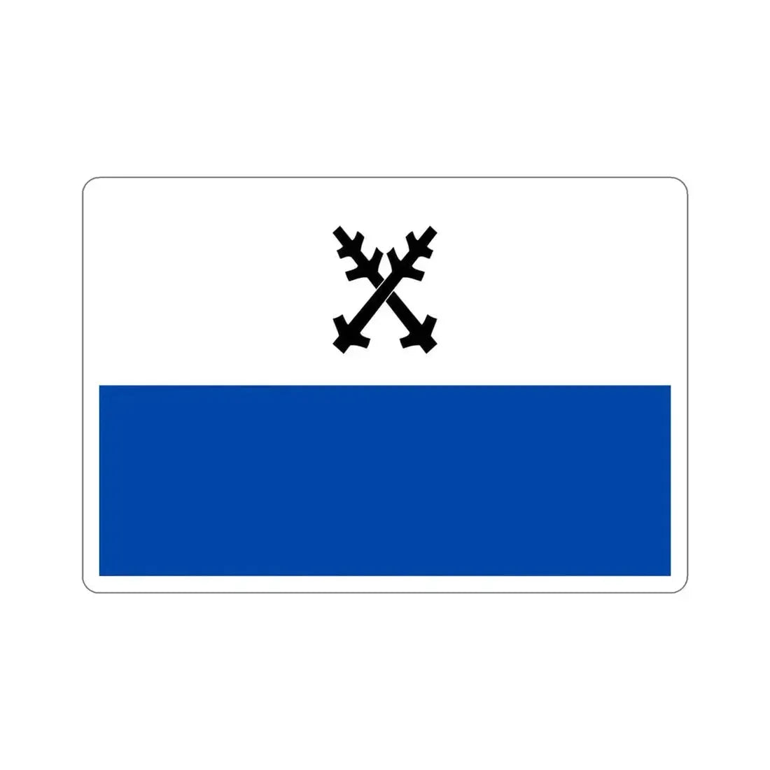 Flag of Česká Lípa Czech Republic STICKER Vinyl Die-Cut Decal 5 Inch - The Sticker Space