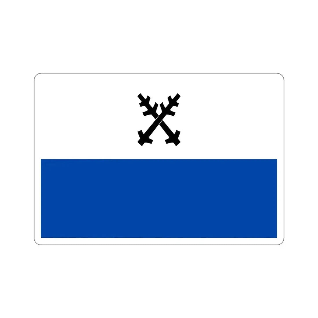 Flag of Česká Lípa Czech Republic STICKER Vinyl Die-Cut Decal 5 Inch - The Sticker Space