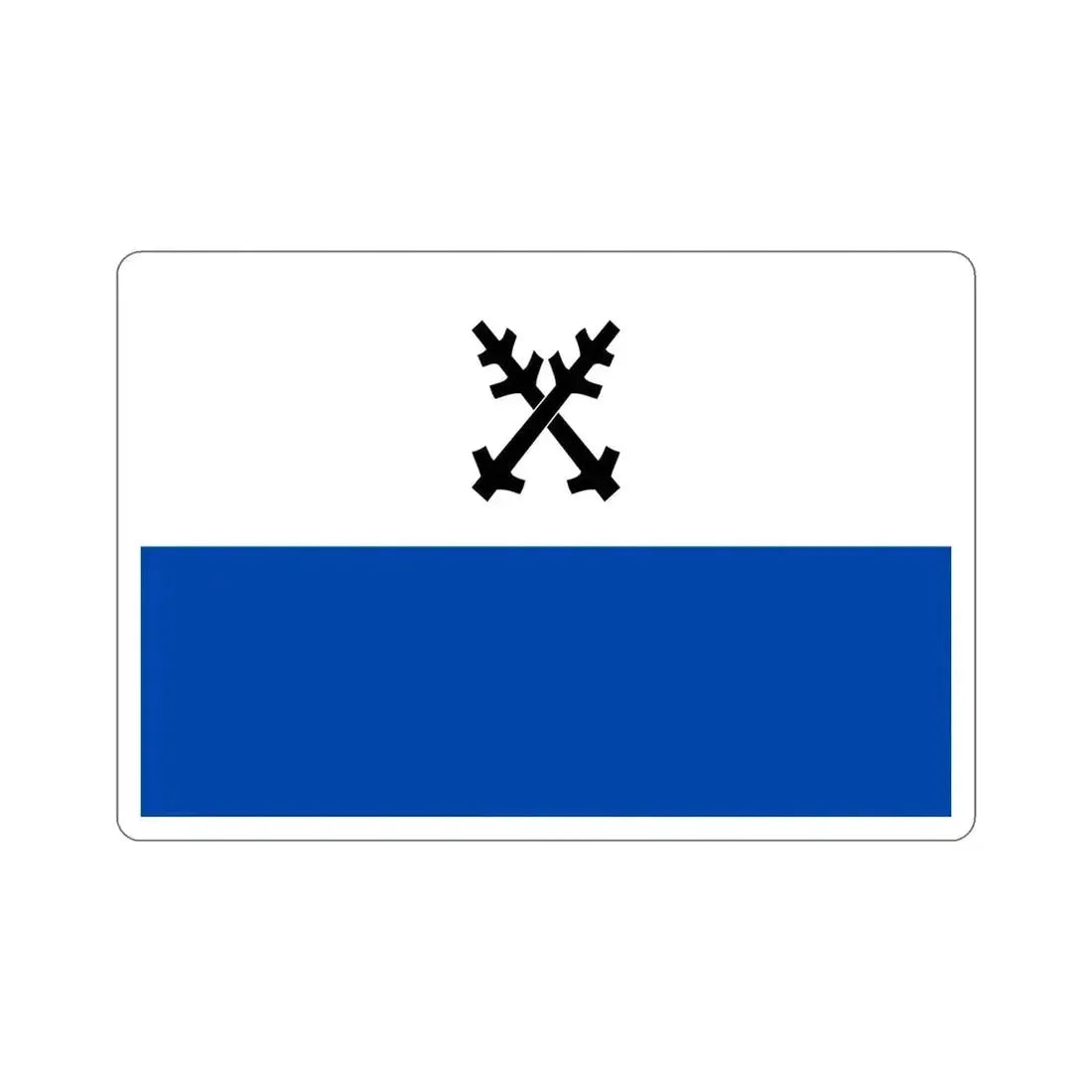 Flag of Česká Lípa Czech Republic STICKER Vinyl Die-Cut Decal 6 Inch - The Sticker Space