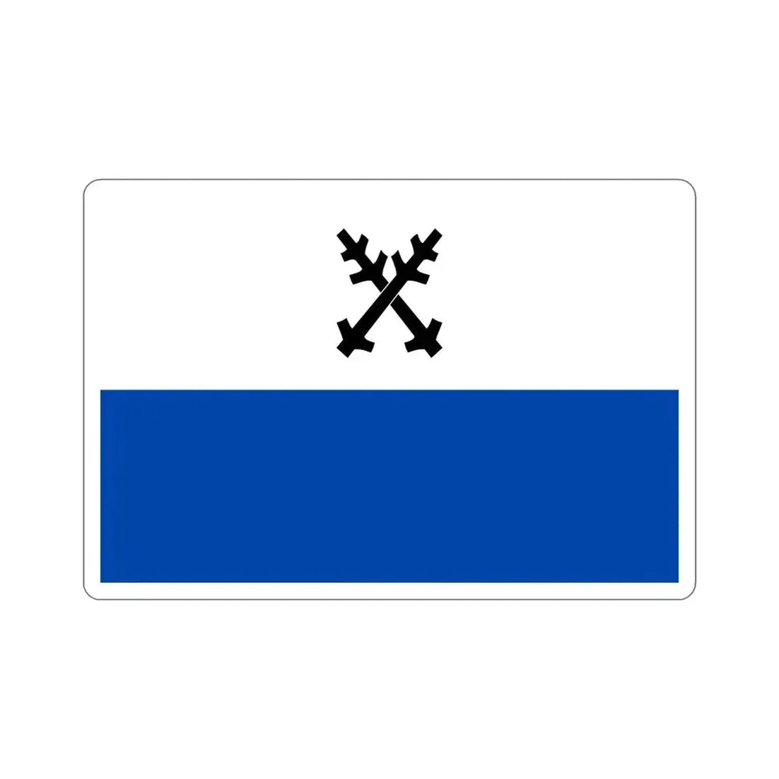 Flag of Česká Lípa Czech Republic STICKER Vinyl Die-Cut Decal 6 Inch - The Sticker Space