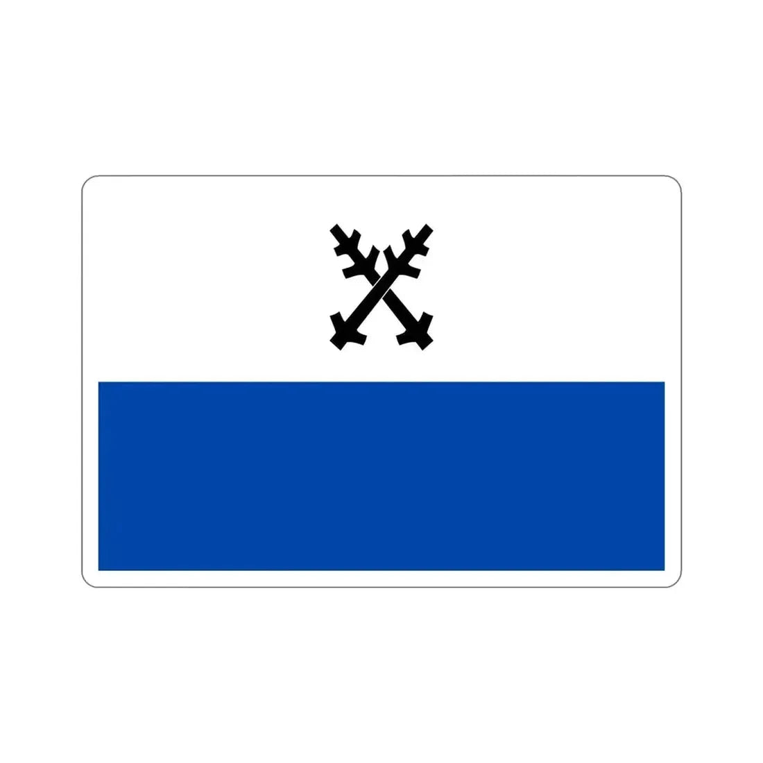 Flag of Česká Lípa Czech Republic STICKER Vinyl Die-Cut Decal - The Sticker Space