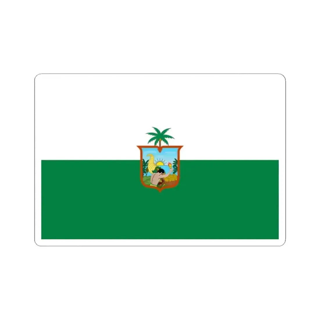 Flag of Esmeraldas - Ecuador (Ecuador) STICKER Vinyl Kiss-Cut Decal 2 Inch White - The Sticker Space