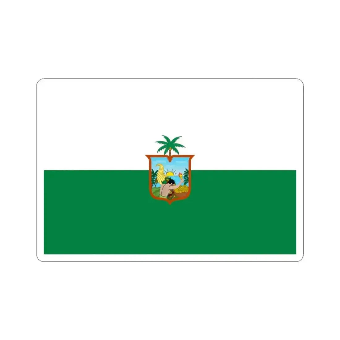 Flag of Esmeraldas - Ecuador (Ecuador) STICKER Vinyl Kiss-Cut Decal 3 Inch White - The Sticker Space