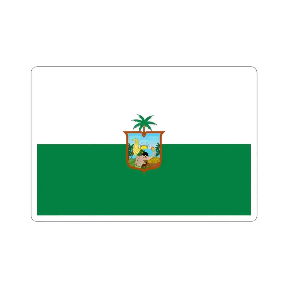 Flag of Esmeraldas - Ecuador (Ecuador) STICKER Vinyl Kiss-Cut Decal 4 Inch White - The Sticker Space