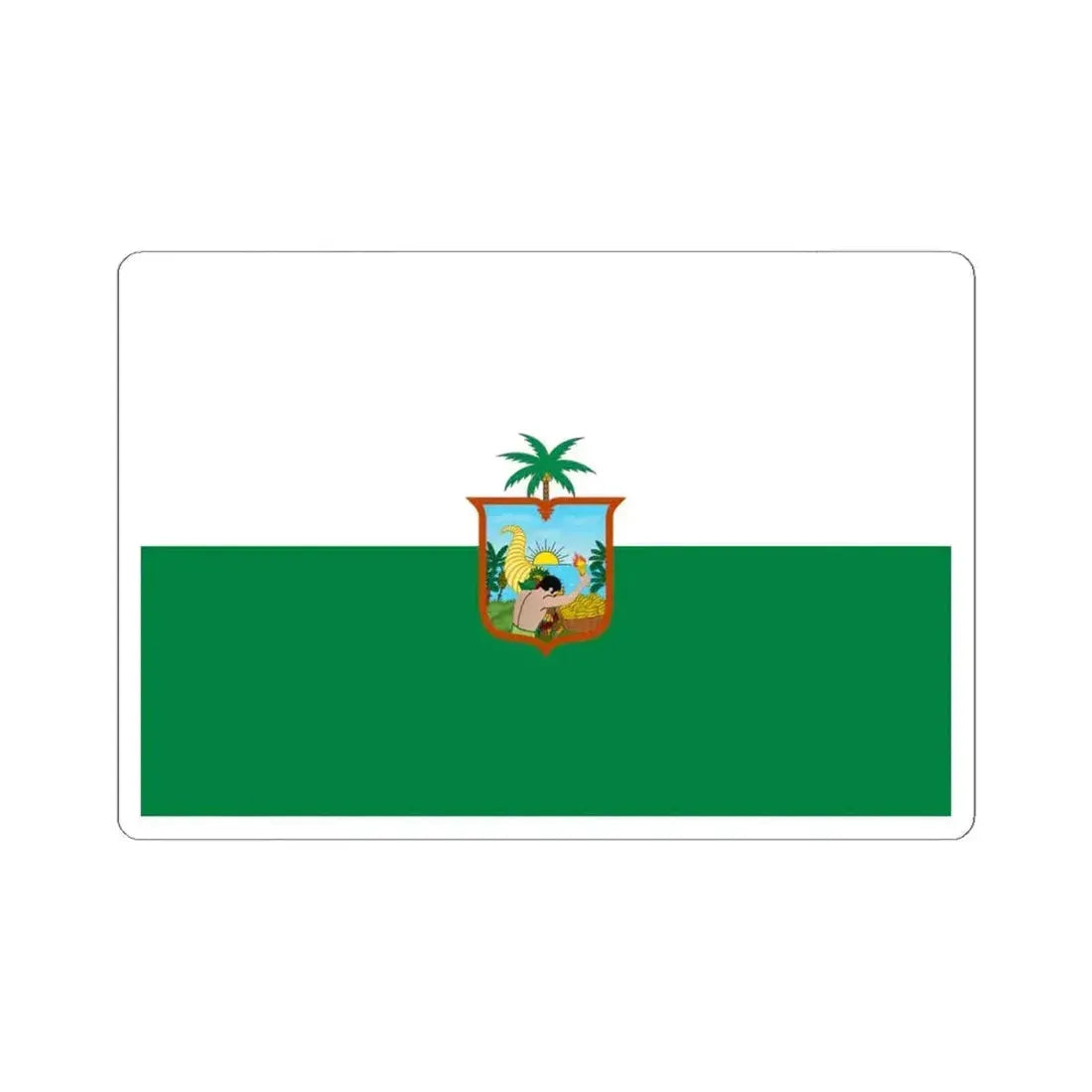 Flag of Esmeraldas - Ecuador (Ecuador) STICKER Vinyl Kiss-Cut Decal 6 Inch White - The Sticker Space