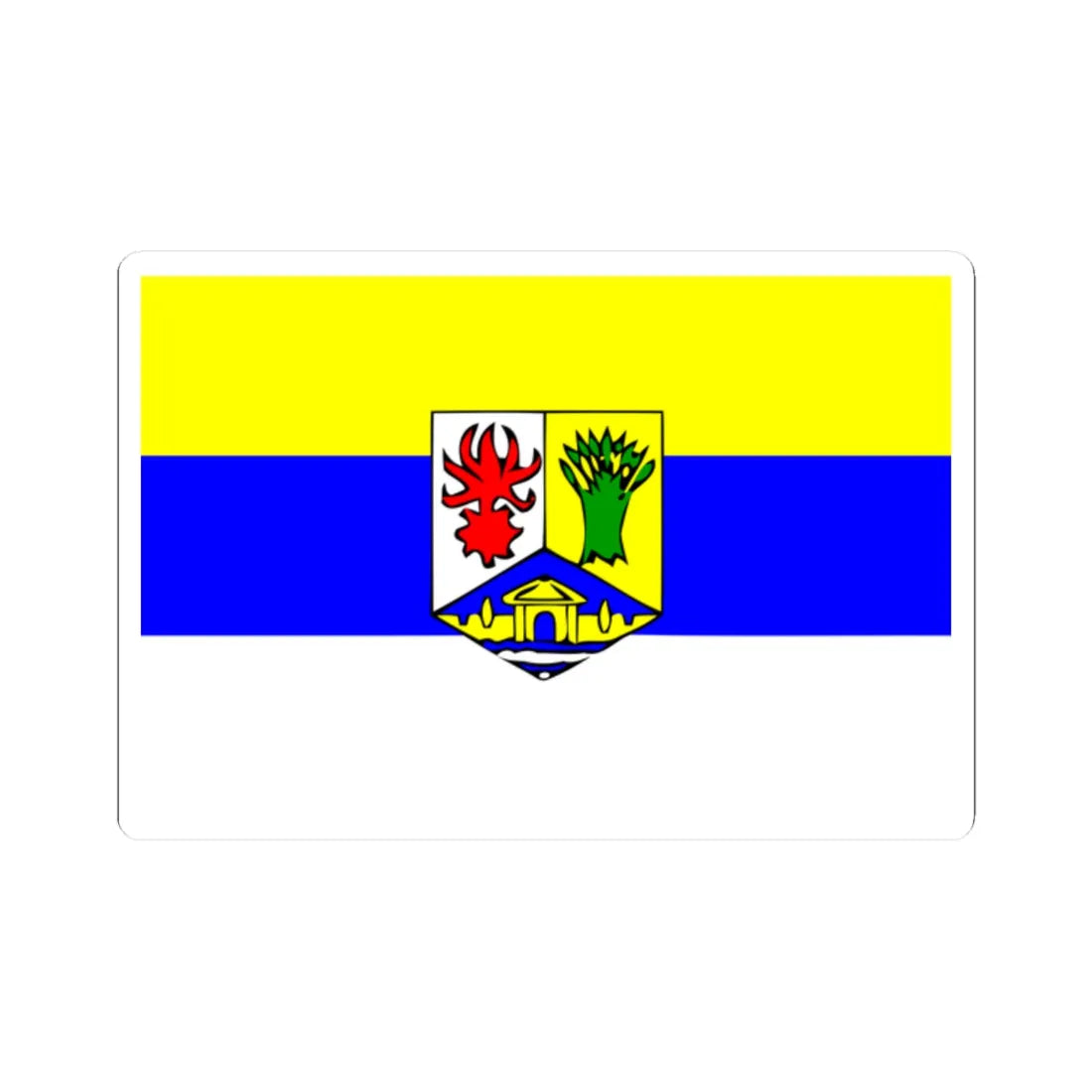 Flag of Essaouira province (Morocco) STICKER Vinyl Kiss-Cut Decal 2 Inch White - The Sticker Space