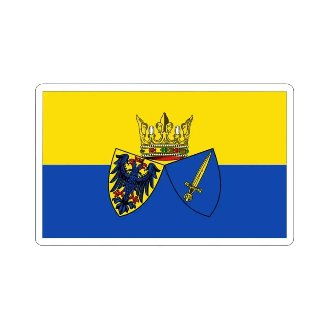 Flag of Essen Germany STICKER Vinyl Die-Cut Decal 2 Inch - The Sticker Space