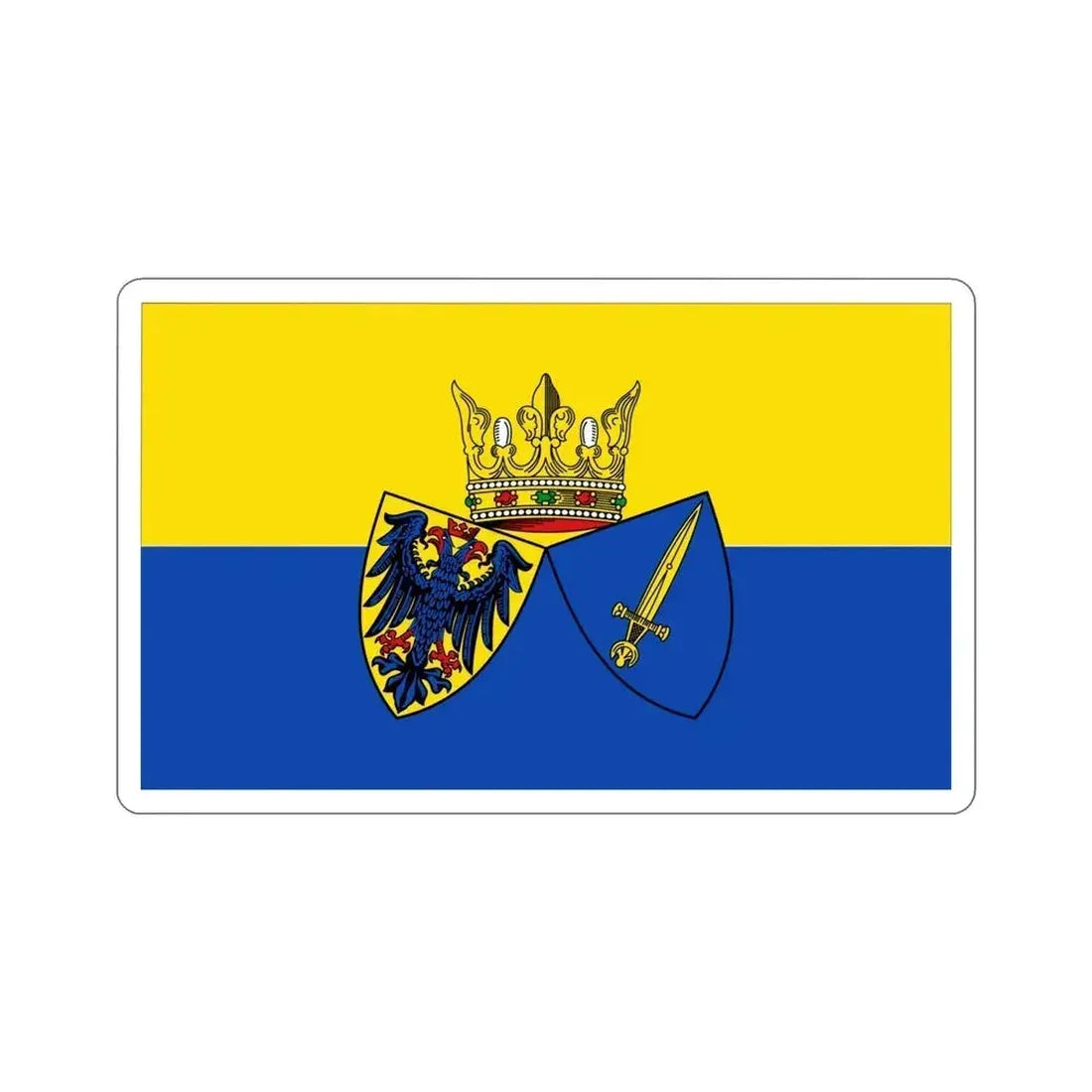 Flag of Essen Germany STICKER Vinyl Die-Cut Decal 5 Inch - The Sticker Space