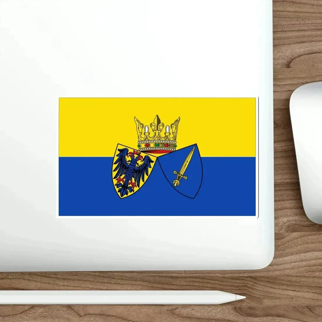 Flag of Essen Germany STICKER Vinyl Die-Cut Decal - The Sticker Space