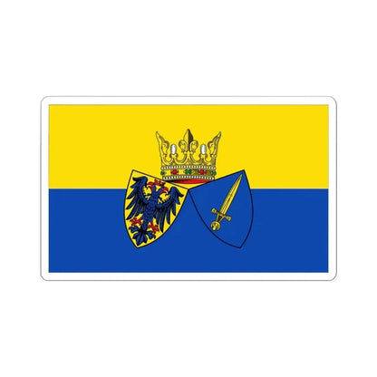 Flag of Essen Germany - STICKER Vinyl Kiss-Cut Decal 4 Inch White - The Sticker Space