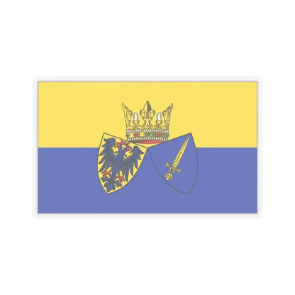 Flag of Essen Germany - STICKER Vinyl Kiss-Cut Decal 6 Inch Transparent - The Sticker Space