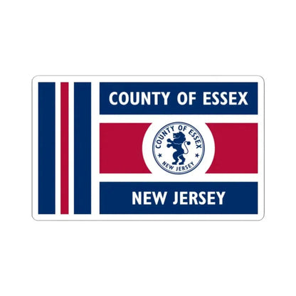 Flag of Essex County New Jersey (United States) STICKER Vinyl Kiss-Cut Decal 2 Inch White - The Sticker Space