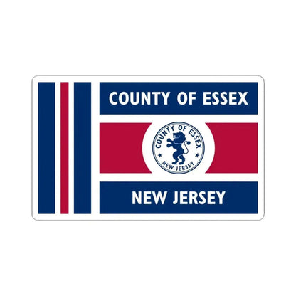 Flag of Essex County New Jersey (United States) STICKER Vinyl Kiss-Cut Decal 6 Inch White - The Sticker Space