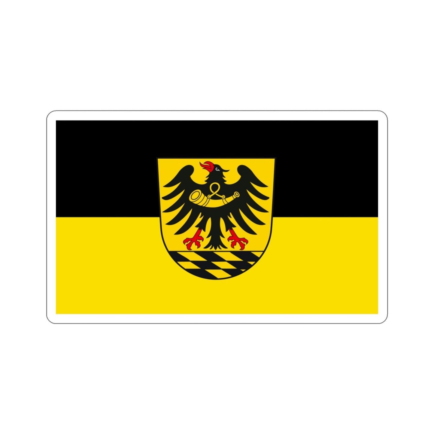 Flag of Esslingen Germany STICKER Vinyl Die-Cut Decal-3 Inch-The Sticker Space