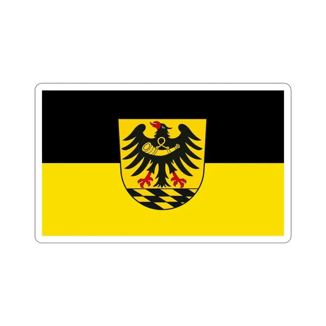 Flag of Esslingen Germany STICKER Vinyl Die-Cut Decal 4 Inch - The Sticker Space