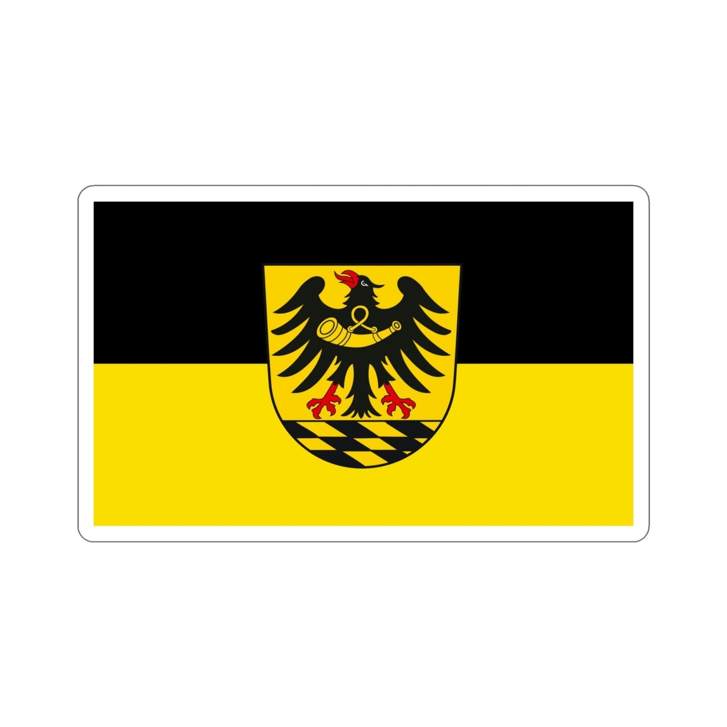 Flag of Esslingen Germany STICKER Vinyl Die-Cut Decal-4 Inch-The Sticker Space