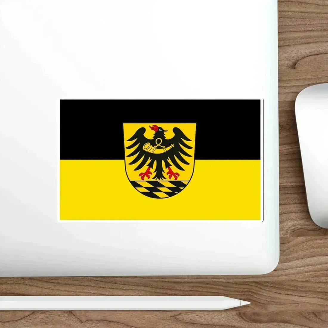 Flag of Esslingen Germany STICKER Vinyl Die-Cut Decal - The Sticker Space