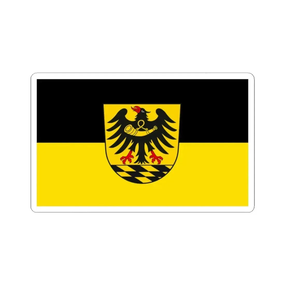 Flag of Esslingen Germany - STICKER Vinyl Kiss-Cut Decal 2 Inch White - The Sticker Space