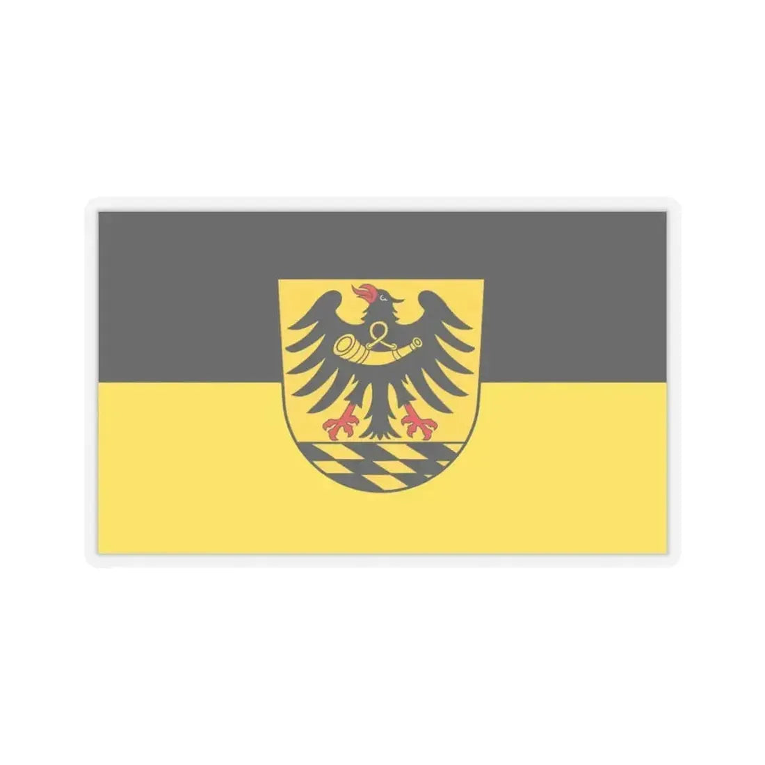 Flag of Esslingen Germany - STICKER Vinyl Kiss-Cut Decal 3 Inch Transparent - The Sticker Space