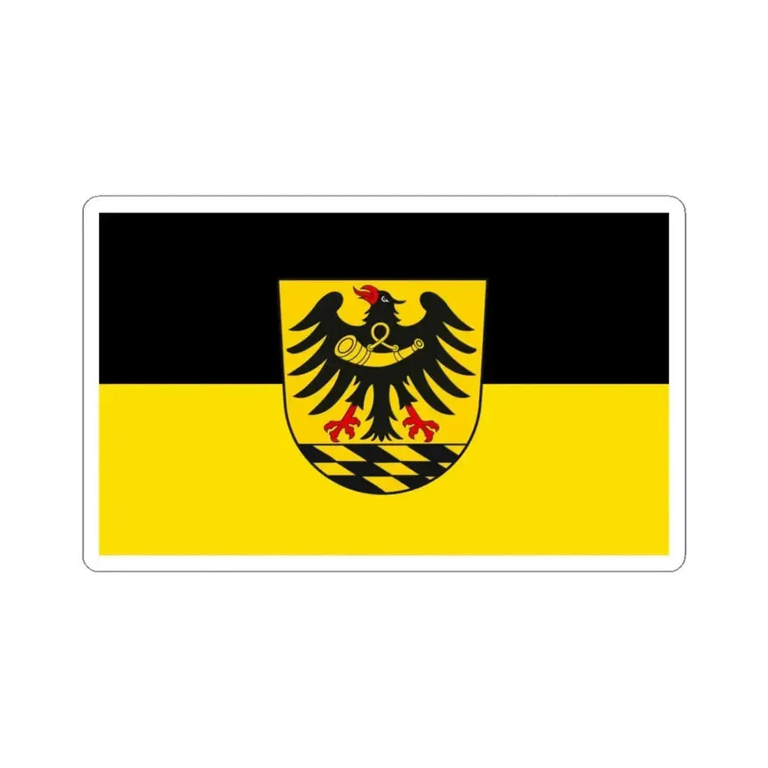 Flag of Esslingen Germany - STICKER Vinyl Kiss-Cut Decal 3 Inch White - The Sticker Space