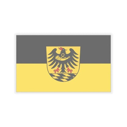 Flag of Esslingen Germany - STICKER Vinyl Kiss-Cut Decal 4 Inch Transparent - The Sticker Space
