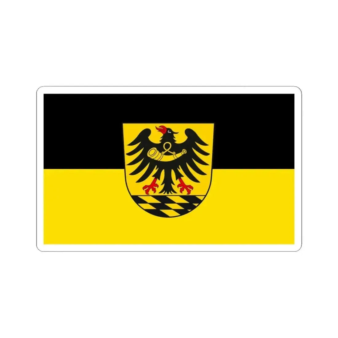 Flag of Esslingen Germany - STICKER Vinyl Kiss-Cut Decal 6 Inch White - The Sticker Space