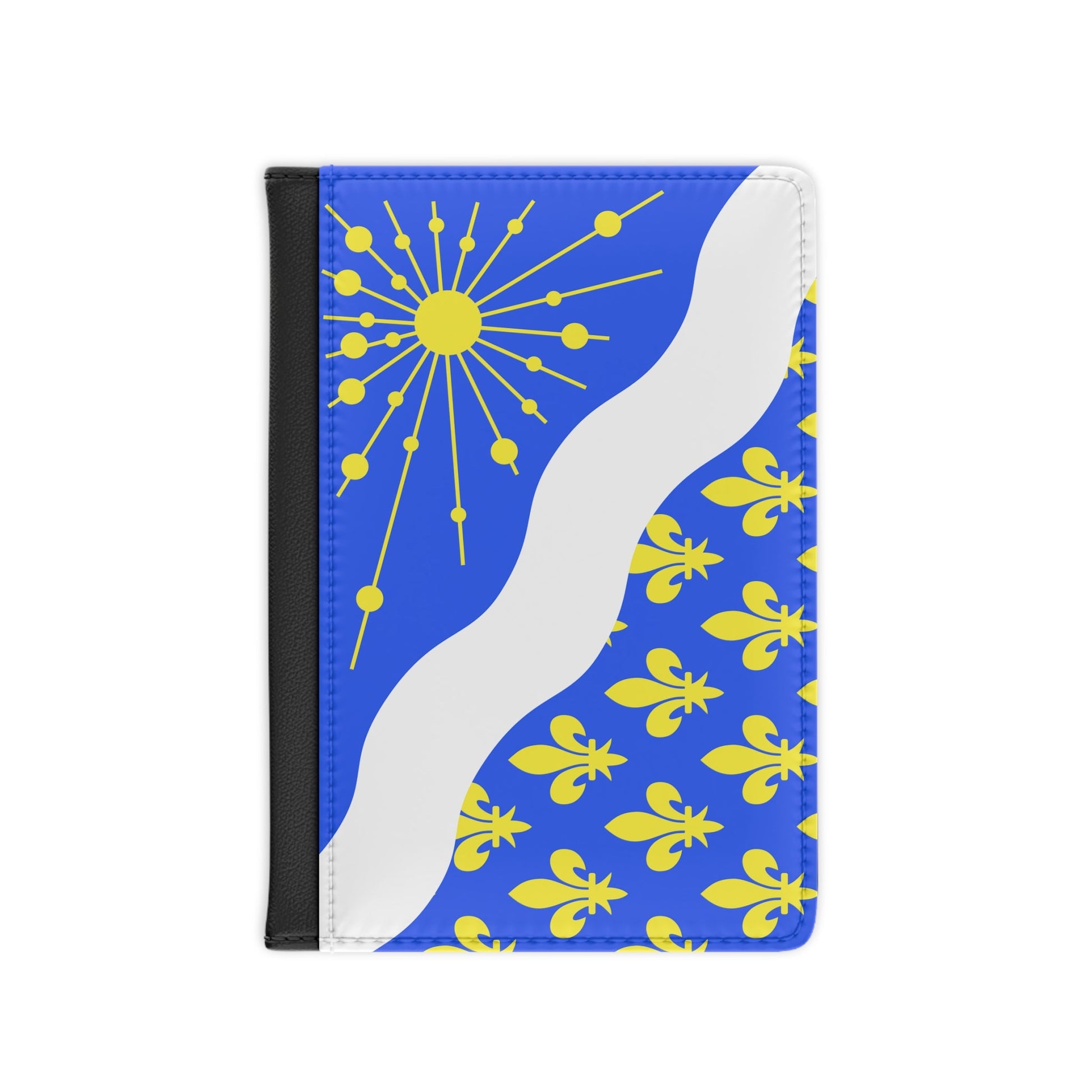 Flag of Essonne France 2 - Passport Holder-3.9" x 5.8"-The Sticker Space