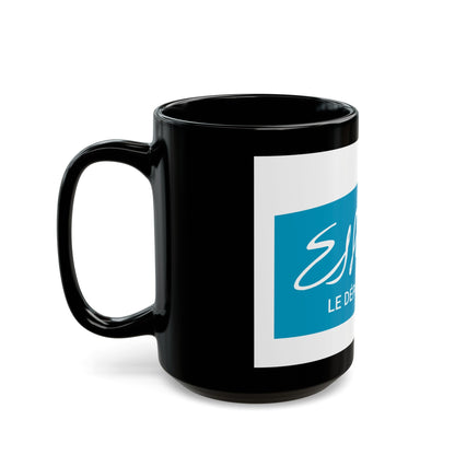 Flag of Essonne France - Black Coffee Mug-The Sticker Space