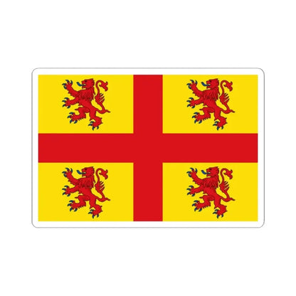 Flag of Estaimpuis (Belgium) STICKER Vinyl Kiss-Cut Decal 2 Inch White - The Sticker Space