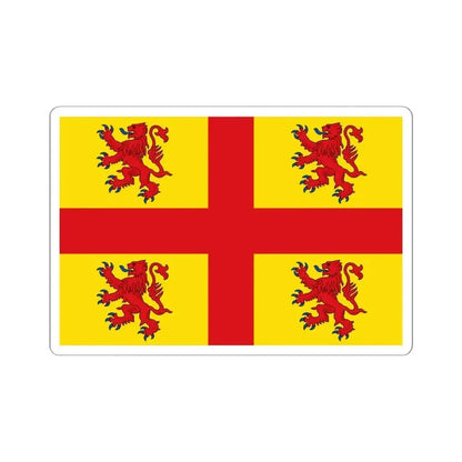 Flag of Estaimpuis (Belgium) STICKER Vinyl Kiss-Cut Decal 6 Inch White - The Sticker Space