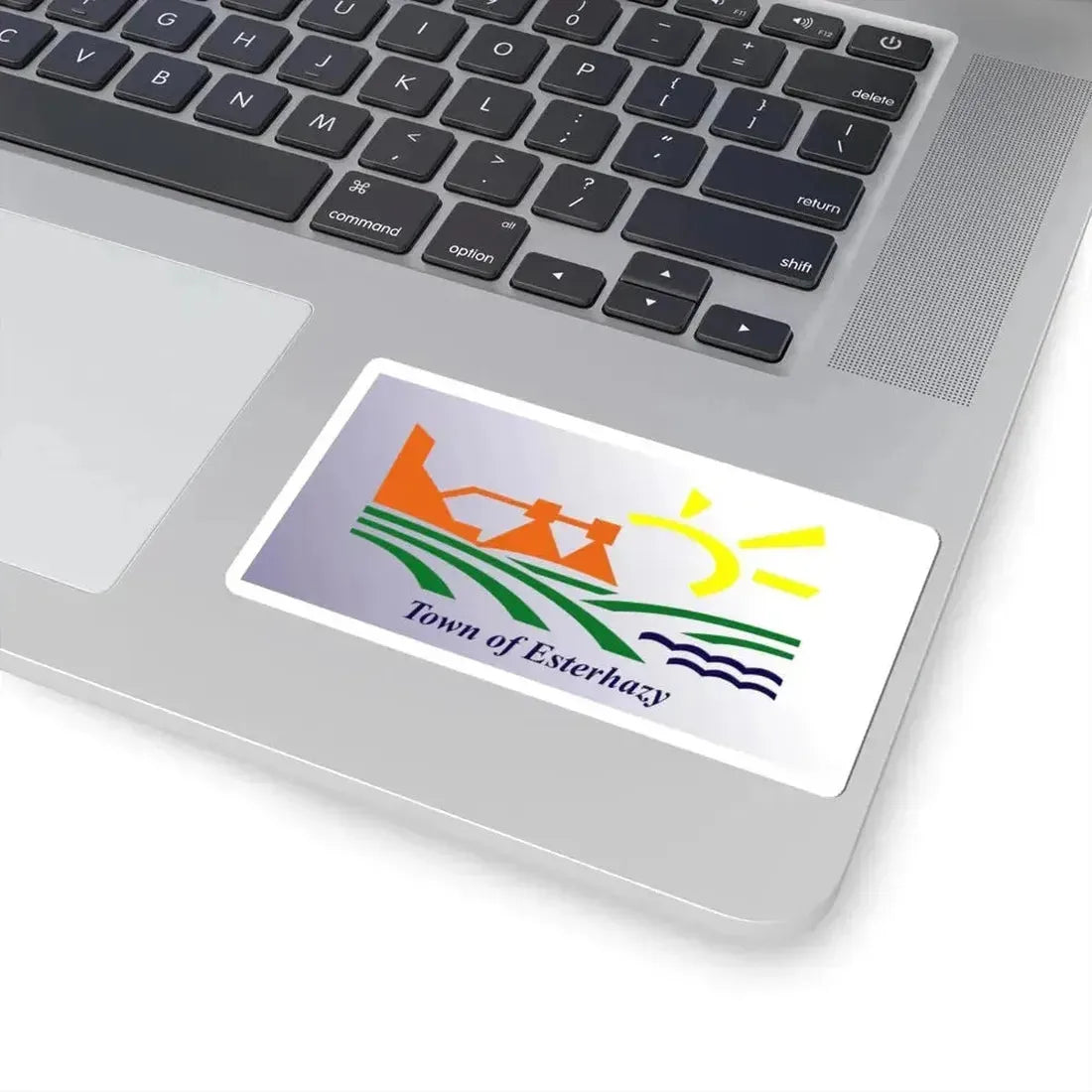 Flag of Esterhazy Saskatchewan (Canada) STICKER Vinyl Kiss-Cut Decal - The Sticker Space