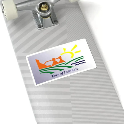 Flag of Esterhazy Saskatchewan (Canada) STICKER Vinyl Kiss-Cut Decal - The Sticker Space