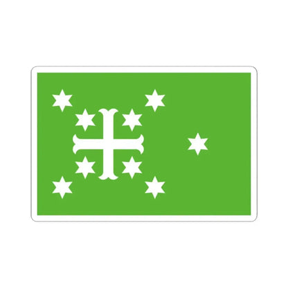 Flag of Estinnes (Belgium) STICKER Vinyl Kiss-Cut Decal 2 Inch White - The Sticker Space