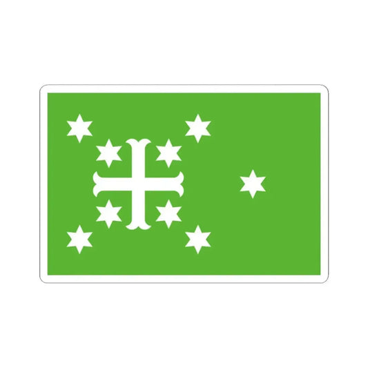 Flag of Estinnes (Belgium) STICKER Vinyl Kiss-Cut Decal 2 Inch White - The Sticker Space