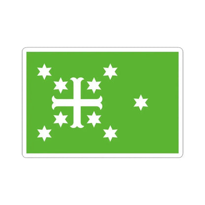 Flag of Estinnes (Belgium) STICKER Vinyl Kiss-Cut Decal 3 Inch White - The Sticker Space