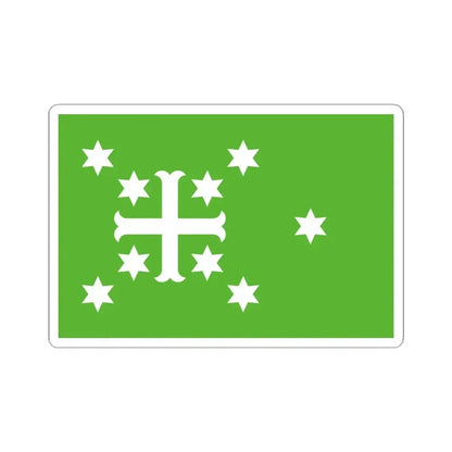 Flag of Estinnes (Belgium) STICKER Vinyl Kiss-Cut Decal 4 Inch White - The Sticker Space