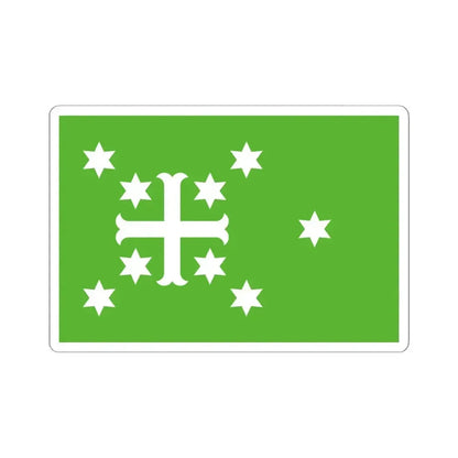 Flag of Estinnes (Belgium) STICKER Vinyl Kiss-Cut Decal 6 Inch White - The Sticker Space