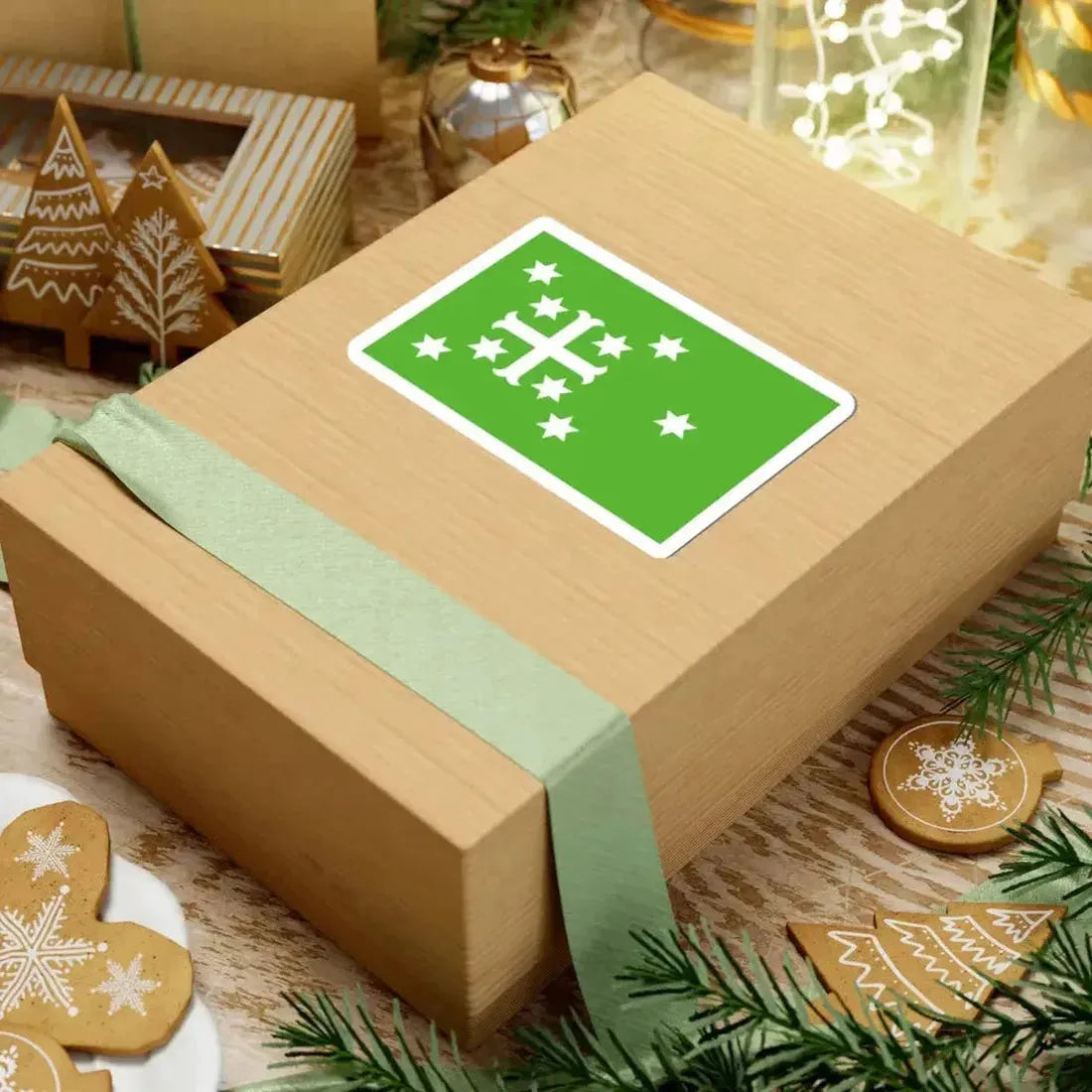 Flag of Estinnes (Belgium) STICKER Vinyl Kiss-Cut Decal - The Sticker Space