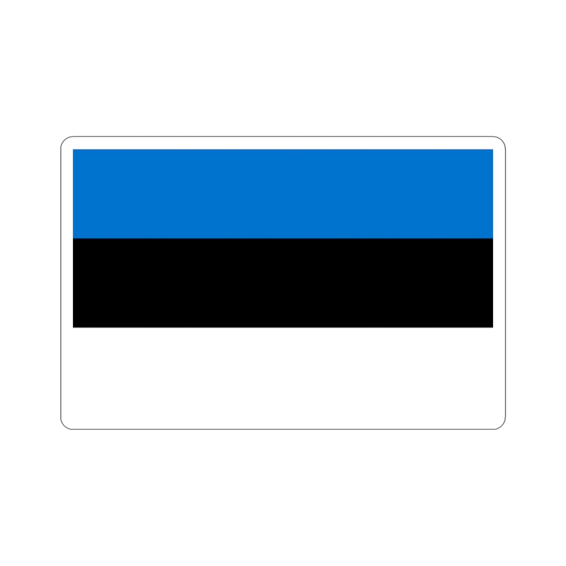 Flag of Estonia STICKER Vinyl Die-Cut Decal-2 Inch-The Sticker Space