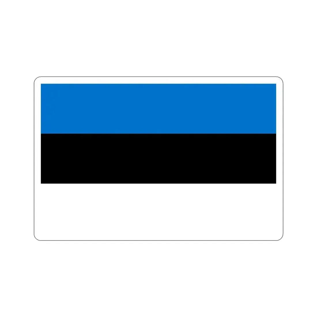 Flag of Estonia STICKER Vinyl Die-Cut Decal 3 Inch - The Sticker Space