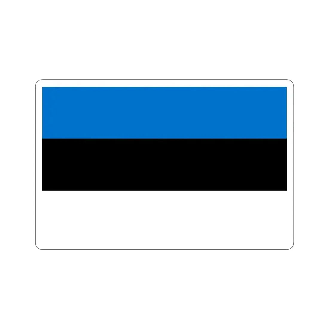 Flag of Estonia STICKER Vinyl Die-Cut Decal 3 Inch - The Sticker Space