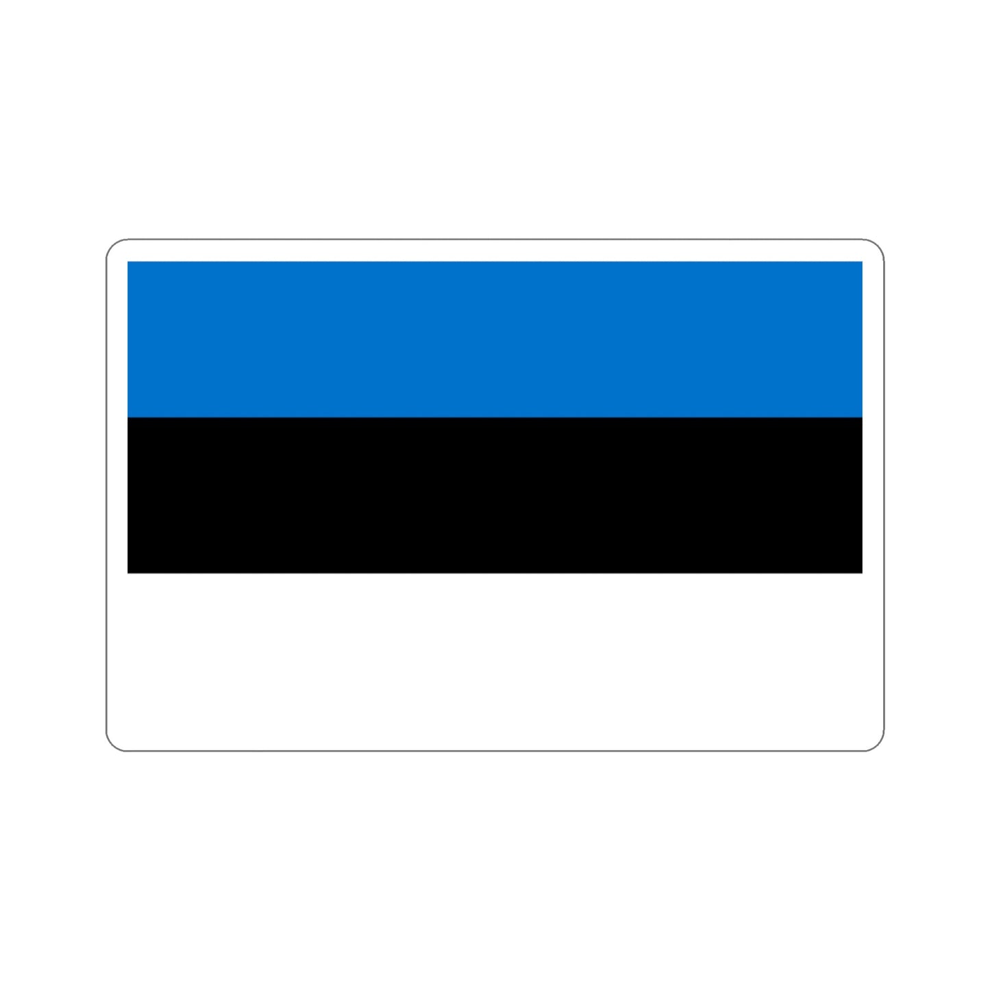 Flag of Estonia STICKER Vinyl Die-Cut Decal-3 Inch-The Sticker Space