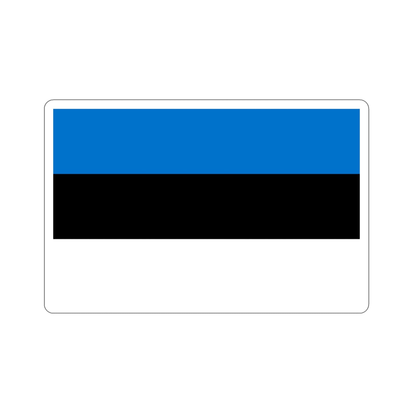 Flag of Estonia STICKER Vinyl Die-Cut Decal-4 Inch-The Sticker Space