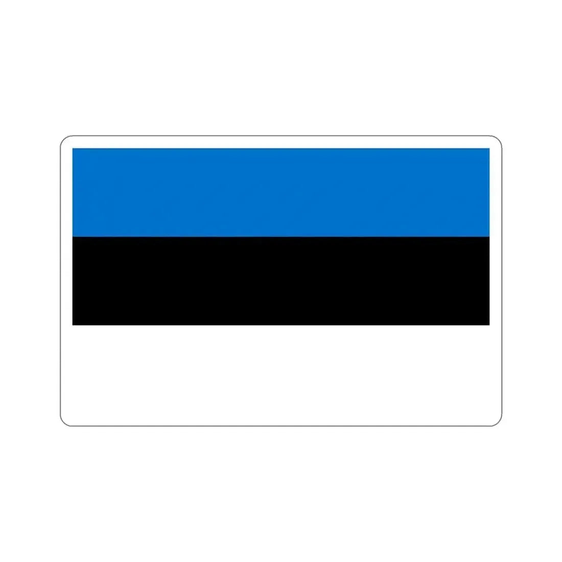 Flag of Estonia STICKER Vinyl Die-Cut Decal 4 Inch - The Sticker Space