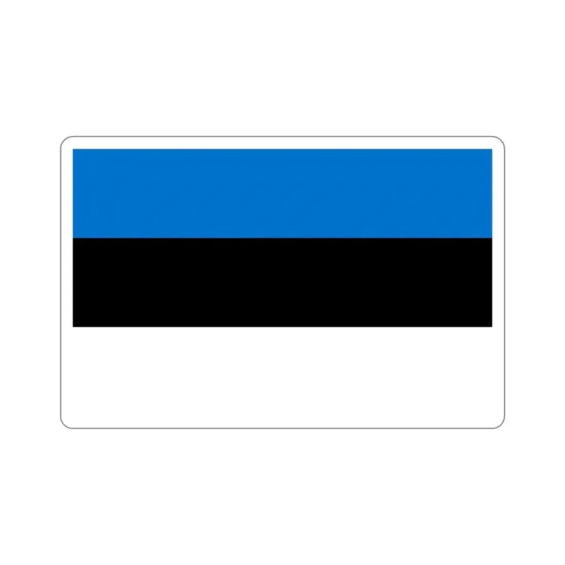Flag of Estonia STICKER Vinyl Die-Cut Decal 4 Inch - The Sticker Space