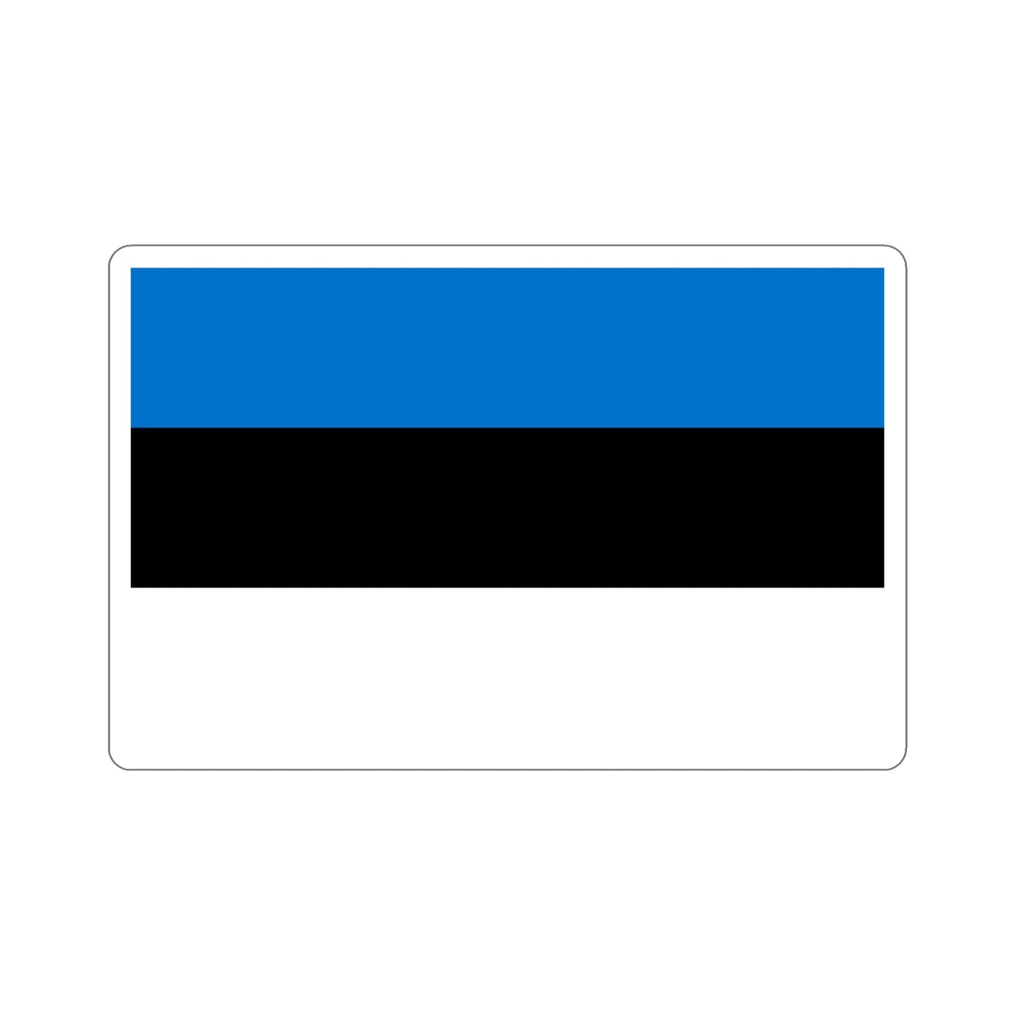 Flag of Estonia STICKER Vinyl Die-Cut Decal-5 Inch-The Sticker Space